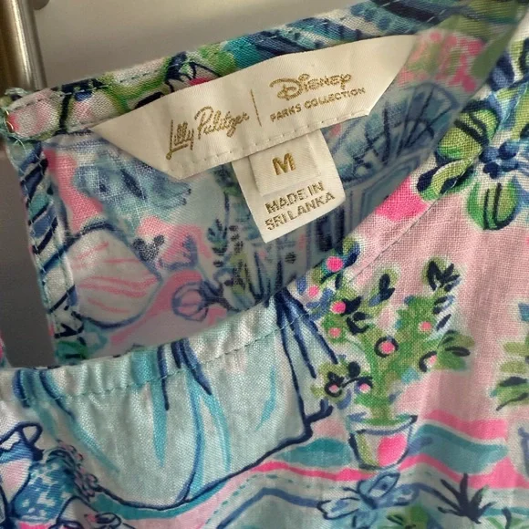 Lilly Pulitzer Disney Parks Collection Dress in Blue and Pink NWOT - Picture 2 of 5